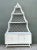 Vintage White Rattan Pagoda Etagere For Sale In West Palm - Image 6 of 12