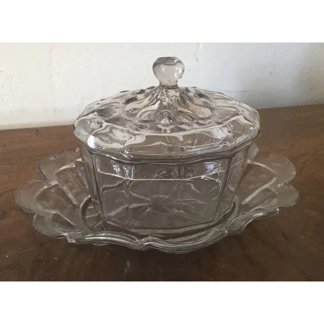 Traditional Antique Anglo Irish 18th Century English Cut Glass Covered Tureen & Under Plate For Sale - Image 3 of 10