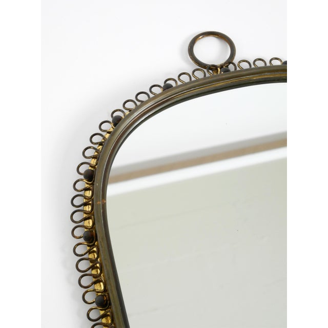 Mid-Century Modern Brass Wall Mirror by Josef Frank for Svenskt Tenn, Sweden, 1950s For Sale - Image 9 of 18