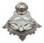 Silver Inkwell with Circular Base and Grooves For Sale