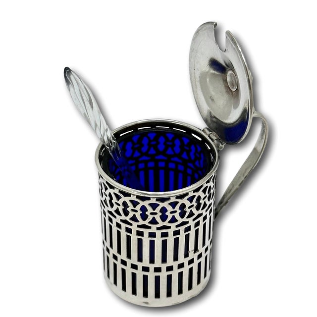 This is a Very Pretty and Unusually Small - Diminutive Size Antique American Sterling Silver Mustard Pot. It comes from...