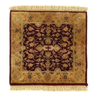 Pasargad DC Red Fine Hand Knotted Augra Rug For Sale