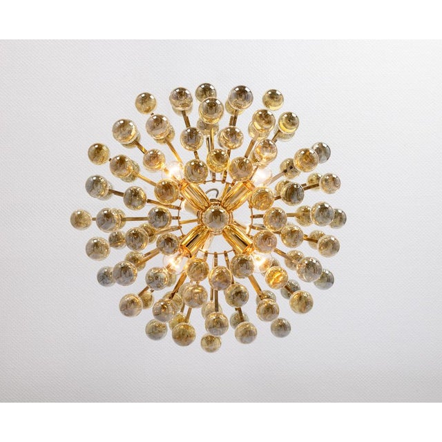 Gold Large Murano Glass Tear Drop Chandelier by Christoph Palme, Germany, 1970s For Sale - Image 8 of 13