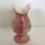 1970s Hull U. S. A. Pottery Double Handle Pink and Yellow Magnolia Flower Vase For Sale - Image 5 of 13