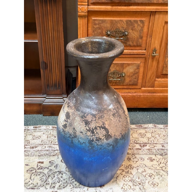 Ceramic Abstract Ombre Ceramic Vase, Small For Sale - Image 7 of 12