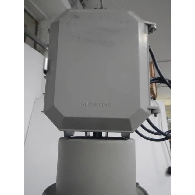 Gray Vintage Industrial Pendant Lamp, 1960s For Sale - Image 8 of 9