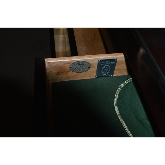Late 20th Century Barbara Barry for Baker Fluted Sideboard With Protective Glass Top For Sale - Image 15 of 15