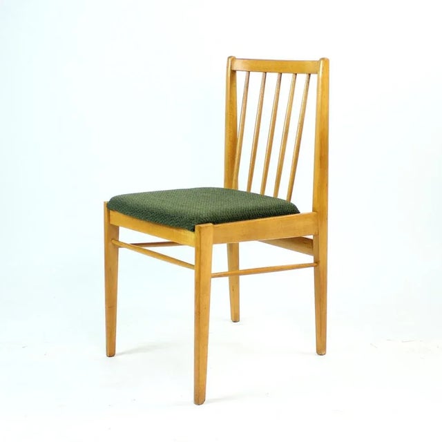 Czechoslovakian Blond Dining Chairs from Drevospoj, 1960s, Set of 4 For Sale - Image 12 of 14