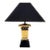 Vintage Black Frederick Cooper Neoclassical Table Lamp Gold Laurel & Greek Key - Hollywood Regency Empire Style For Sale