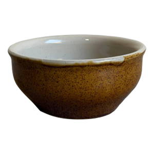 French Brown Ceramic Small Bowl 1960s Mid-Century Modern
