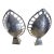 1970s Arthur Court Polished Aluminum Tortoise Shell Lamps - a Pair For Sale