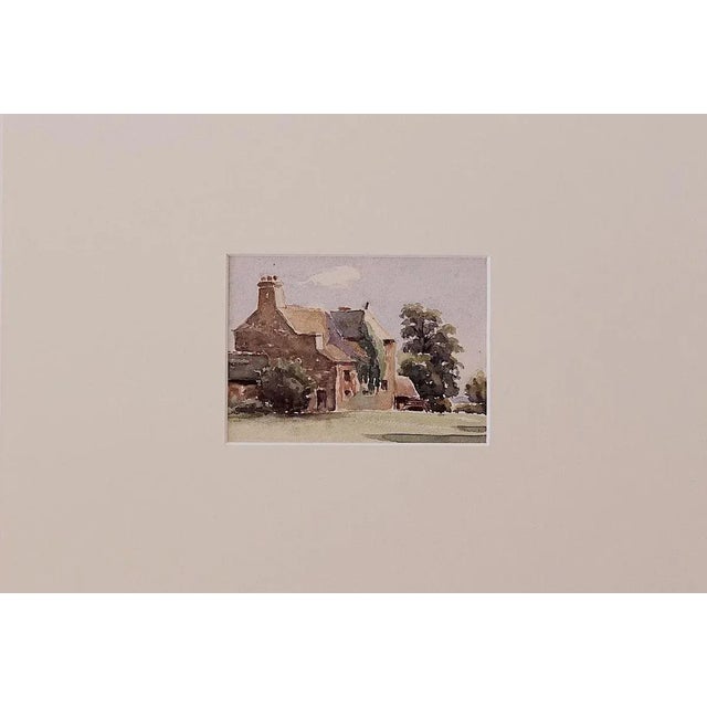 Village House is an original painting in watercolor realized in 1890 ca. by an anonymous French artist of the end of 19th...