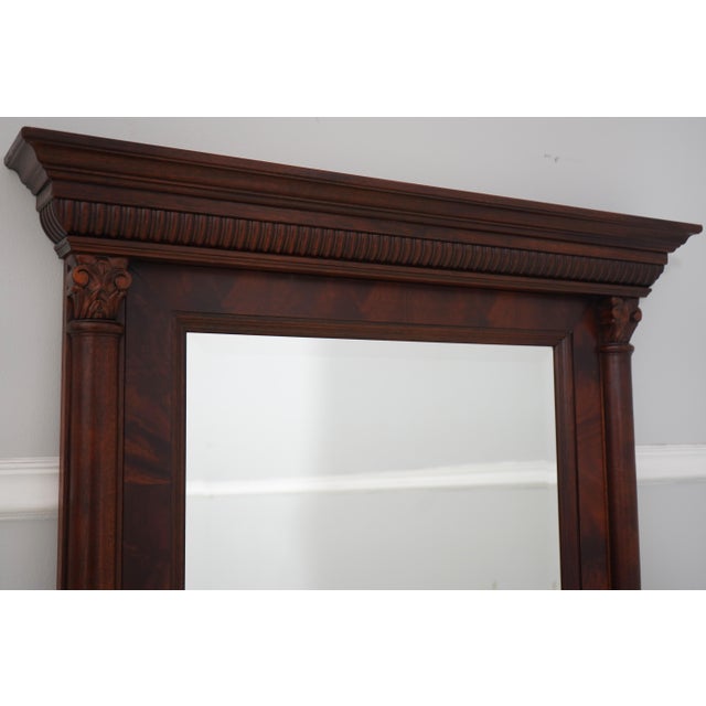 Henredon Empire Mahogany Dresser W. Mirror For Sale - Image 9 of 18