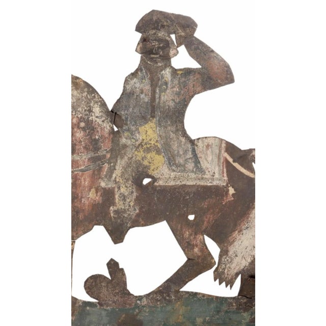 19th Century 19th Century American Folk Art George Washington on Horse Weathervane For Sale - Image 5 of 6