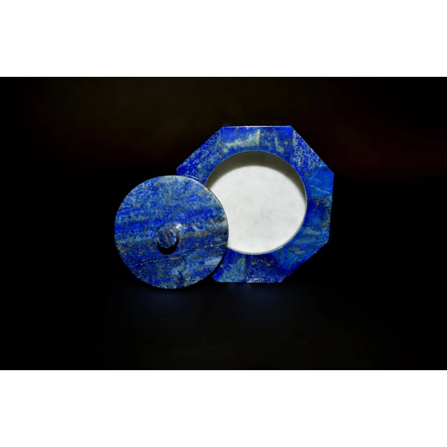 Contemporary Natural Lapis Lazuli Box For Sale - Image 3 of 10