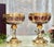 Antique Steiner & Vogel Amethyst With Gold Moser Styled Champagne Coupes - A Pair For Sale - Image 10 of 12