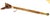 Rustic German Black Forest Style Carved Deer Head Baton with Brass Mounts, Circa 1930s For Sale - Image 3 of 14