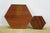 2 VTG Hexagonal Marquetry Mop Mosaic Inlaid Wooden Jewelry Trinket Boxes Pair For Sale - Image 15 of 18