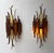 1970s Hammered Glass Wrought Iron Sconces by Longobard, Italy - a Pair For Sale - Image 6 of 13