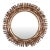 Mid-Century Modern Brutalist Eyelash Copper Mirror by Curtis Jere, Signe For Sale