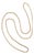 Mid-Century 17k Yellow Gold 22" 2.3mm Curb Link Chain For Sale