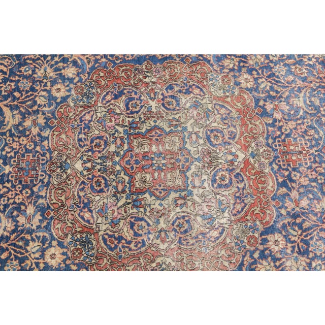 Antique Persian Isfahan Rug 4’2" X 6’7" For Sale - Image 11 of 12