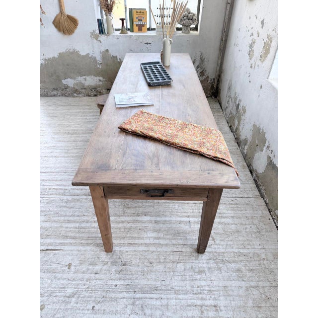 Vintage Farmhouse Table in Oak, 1950s For Sale - Image 15 of 18