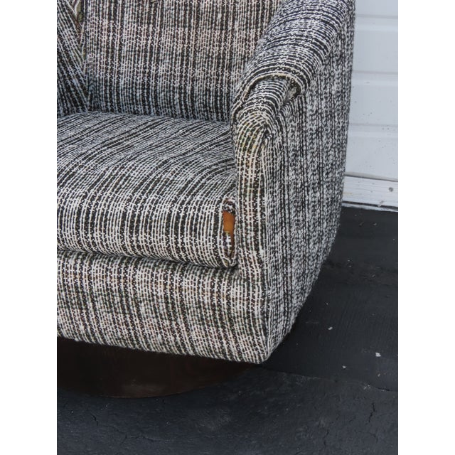 Carsons Milo Baughman Style Mid Century Modern Swivel Side Chairs a Pair 6423 For Sale - Image 15 of 18