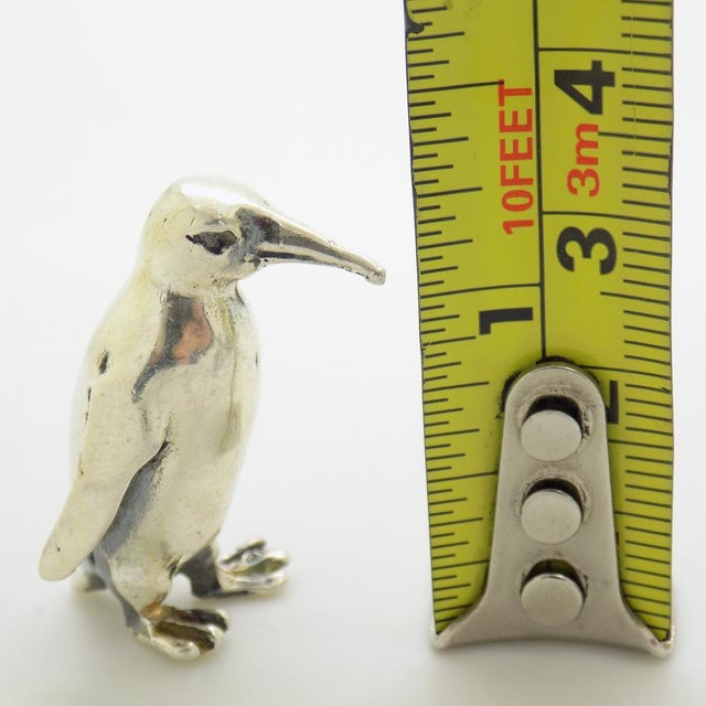 Vintage Italian Handmade 925 Sterling Silver Penguin, 1980s For Sale - Image 12 of 13