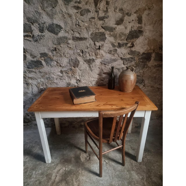 Vintage French Farmhouse Table, 1950s For Sale - Image 6 of 15