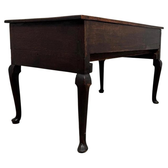 Antique 18th Century English Georgian Oak Low Side Table For Sale - Image 9 of 12