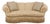 Century Channel Back Upholstered Damask Sofa For Sale
