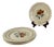 Dessert Plates with Floral Motif from Sarreguemines, 1920s, Set of 4 For Sale