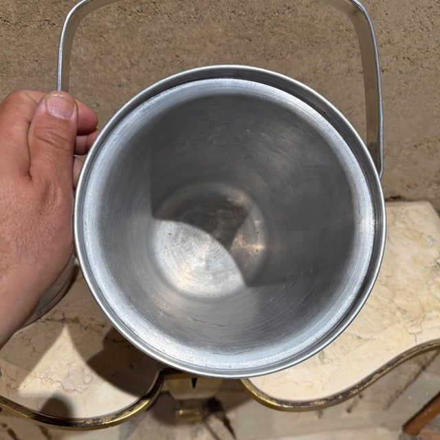 1960s Italian Vintage Tall Ice Bucket Wine Cooler For Sale - Image 9 of 12