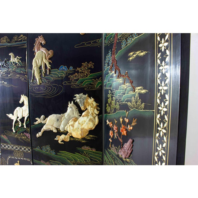 1970s Vintage Room Divider with Marble Stones, 1970s For Sale - Image 5 of 16