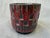 Vintage Red Black Planter Italy For Sale - Image 11 of 13