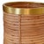 Contemporary Matthew Izzo Home Brim Natural Rattan and Brass Trim Wastebasket For Sale - Image 3 of 3