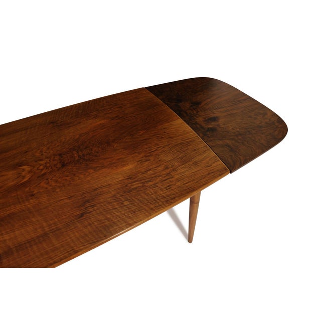 Mid 20th Century Kurt Ostervig Burled Walnut Dining Table With Eye-Catching Grain For Sale - Image 15 of 15