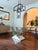 Mid-Century Modern 1930s Art Deco Painted Iron “Butterfly” Dinning Table - Glass Top For Sale - Image 3 of 5