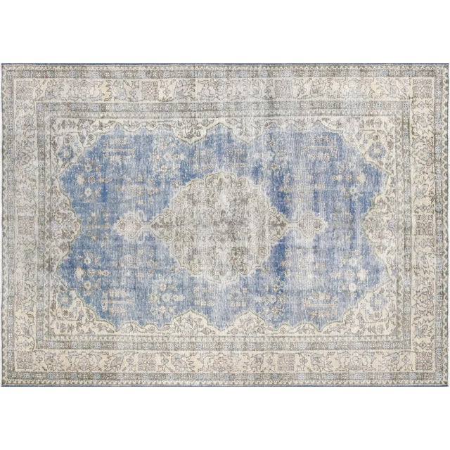 Textile 1960s Turkish Oushak Rug For Sale - Image 7 of 7