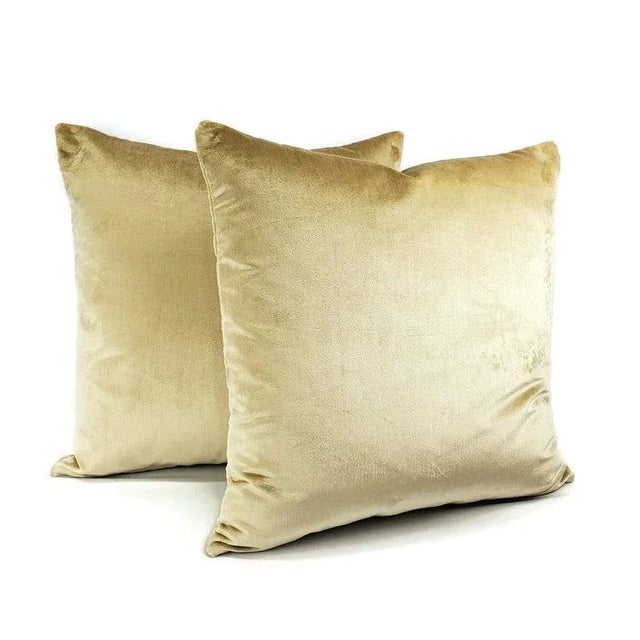 From Jim Thompson is Vesper in the color Camel pillow cover. This pillow is made with an invisible zipper and surged...