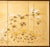 Japanese "Tit and Chrysanthemums", Showa Era Japanese Painted Silk Bybu Screen For Sale - Image 3 of 18
