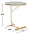Modern Sionne Round C Table in Hunter Green / Gold For Sale - Image 3 of 8