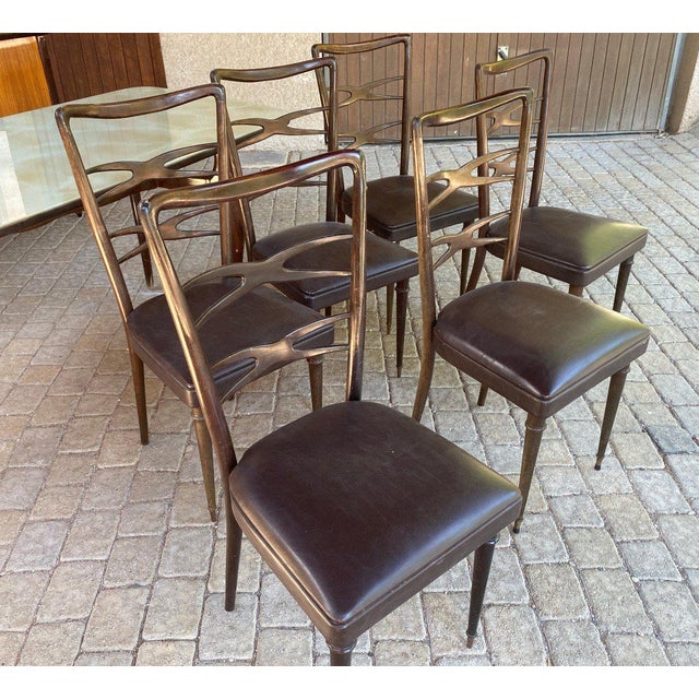 Vintage Italian Dining Room Set, 1960s, Set of 8 For Sale - Image 10 of 13