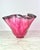 1990s Large 12" Signed Paul Bendzunas Magenta & Gold Fleck Hand-Blown Art Glass Handkerchief Bowl For Sale - Image 5 of 12