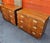 This Mid-20th-Century Pair of Henredon Campaign Bachelor's Chests is outstanding and elegant, made of rich solid wood and...