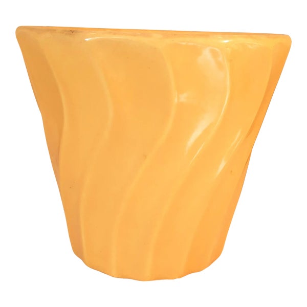 花瓶・フラワースタンド 30's Bauer Pottery Cal-Art Swirl U.S.A. bauer-yellowware-yellow-swirl-