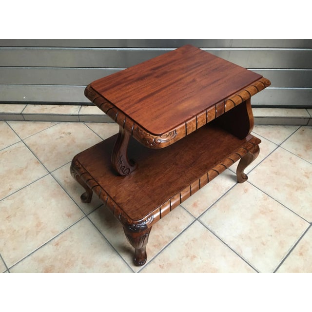 Small Coffee Table with Shelf, 1950s For Sale - Image 6 of 11