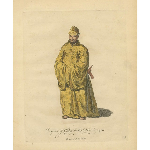 Jefferys, Chinese Emperor in Imperial Robes, 1749, Print For Sale