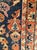 Navy Blue Antique Persian Sarouk Lilian Runner Rug, Hand-Knotted Wool, Floral Pattern, Navy & Red, 3x9 For Sale - Image 8 of 12